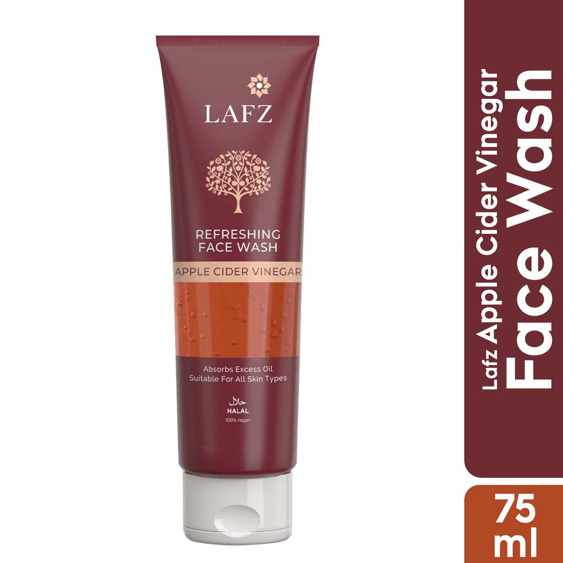 Lafz Apple Cider Vinegar Face Wash (75ml) - Tube (Pack of 2)