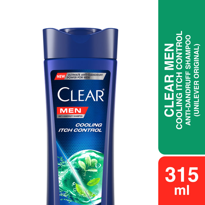 Clear Men Cooling Itch Control Anti-Dandruff Shampoo 315ml (Unilever O ...