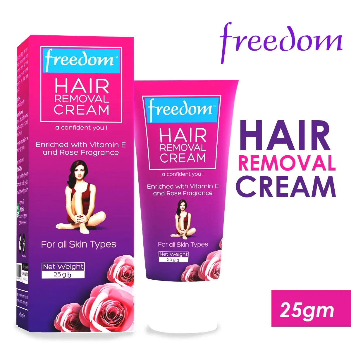 Freedom Hair Removal Cream 25ml (Buy 1 Get 1 Free)