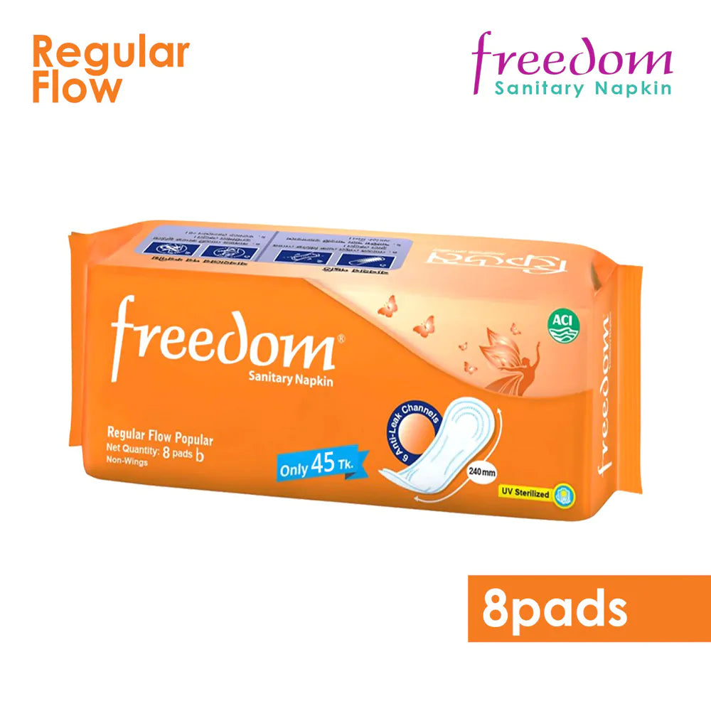Freedom Sanitary Napkin - Regular Flow Popular