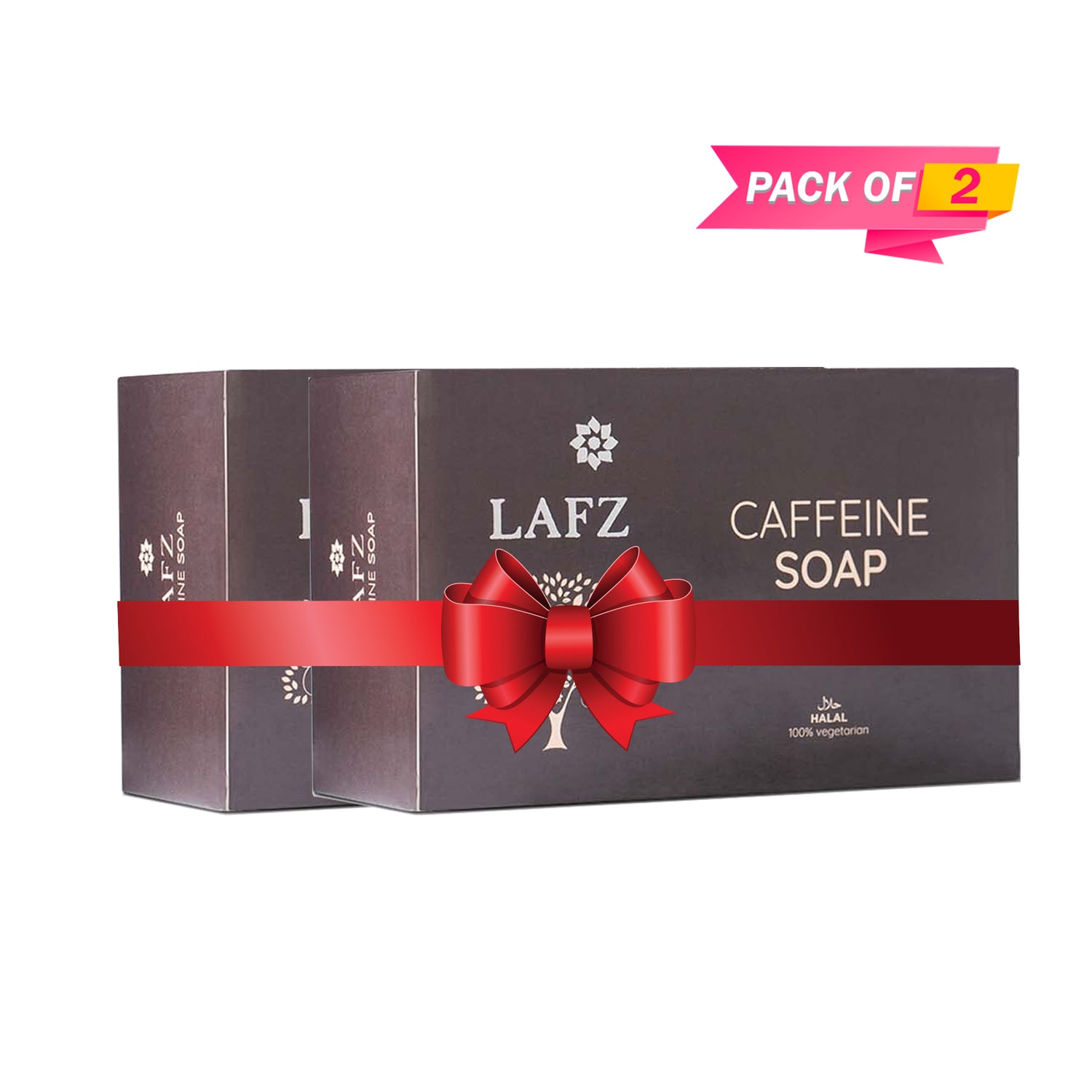 Lafz Caffeine Soap (100gm) - Pack of 02