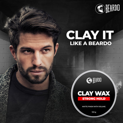 Beardo Strong Hold Clay Wax For Men (100gm)