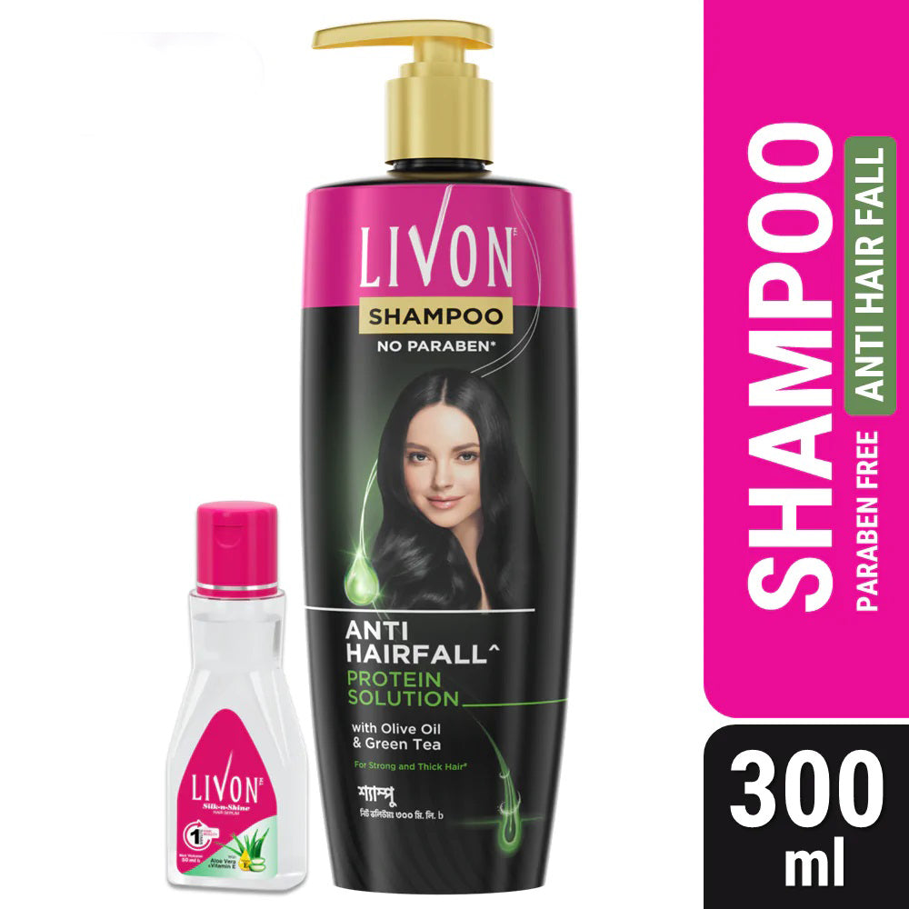 Livon Anti Hairfall Protein Shampoo 300ml &amp; Livon Hair Serum 50ml