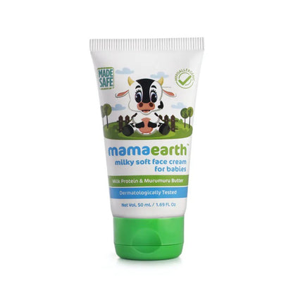 Mamaearth Milky Soft Face Cream With Murumuru Butter for Babies (60ml)