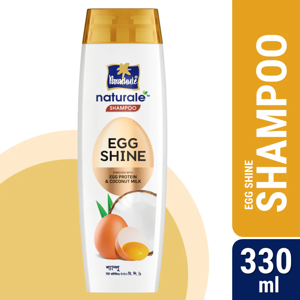 HAIR CARE BUNDLE - Parachute Naturale Shampoo Egg Shine 330ml &amp; Parachute Hair Oil Advansed Enriched Coconut 275ml