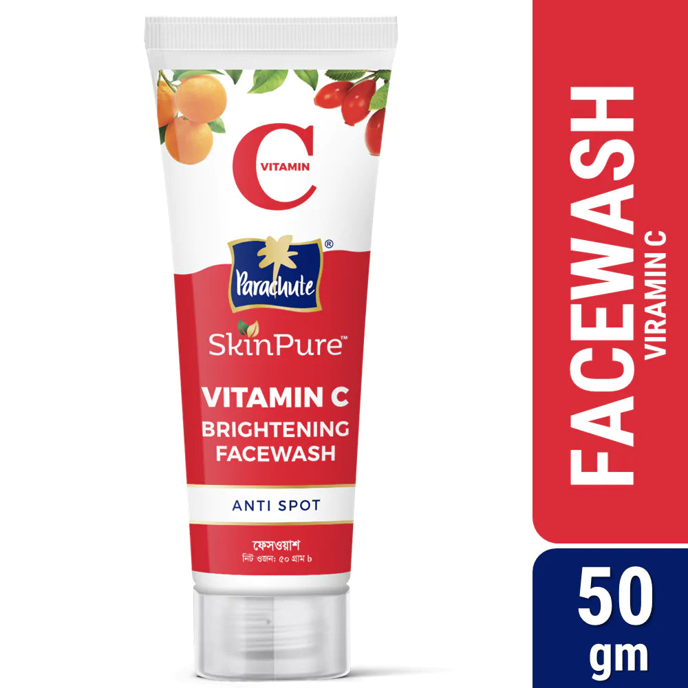 Parachute SkinPure Vitamin C Anti Spot Brightening Face Wash (50gm)