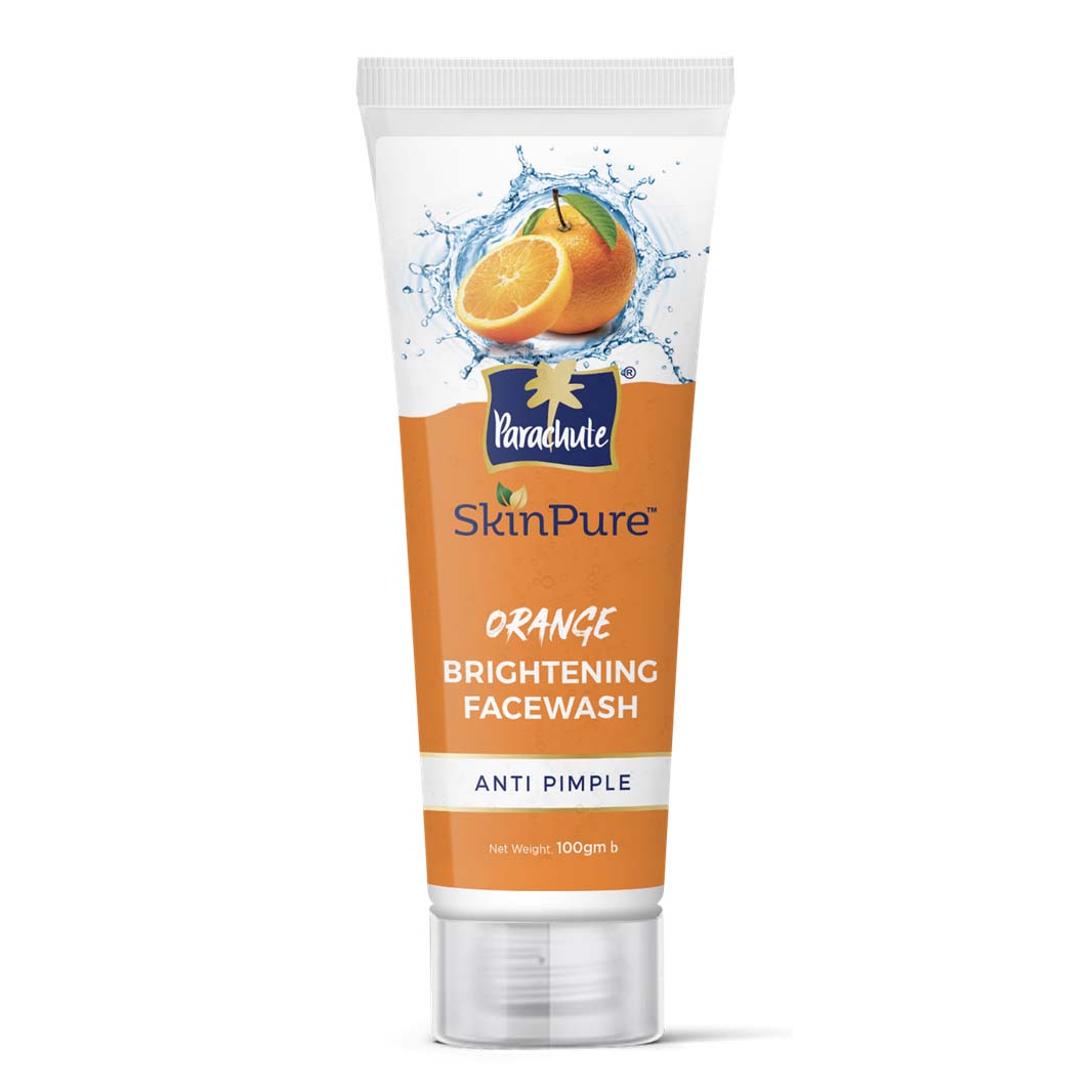 Parachute SkinPure Orange Brightening Anti Pimple Facewash (100gm)