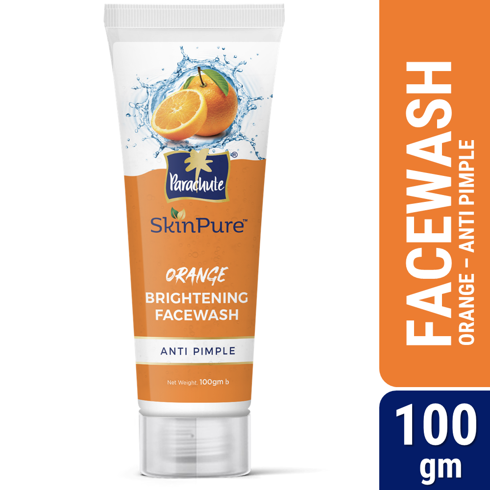 Parachute SkinPure Orange Brightening Anti Pimple Facewash (100gm)