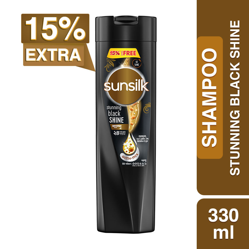 Buy Sunsilk Shampoo Stunning Black Shine Online at Best Price in