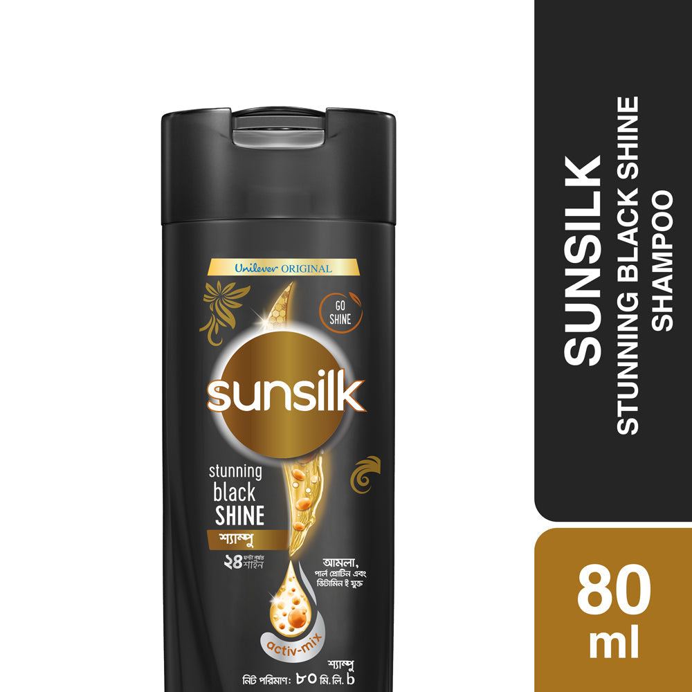 Sunsilk Stunning Black Shine Shampoo (80ml)