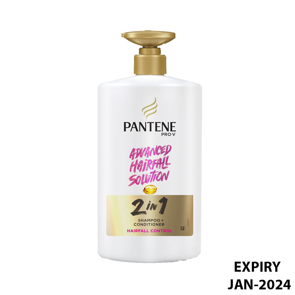 Pantene Advanced Hairfall Solution 2in1 Anti-Hairfall Shampoo and Conditioner for Women (1000ml)