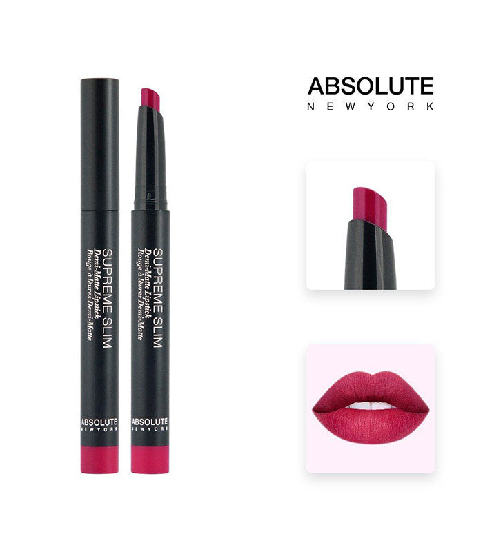 Absolute New York Demi-Matte Supreme Slim Lipstick (1.3gm)