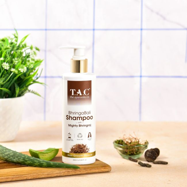 TAC- The Ayurveda Co. Bhringabali Shampoo, Oil &amp; Conditioner for Hair Growth