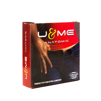 U&amp;ME Anatomic Condom 3 piece