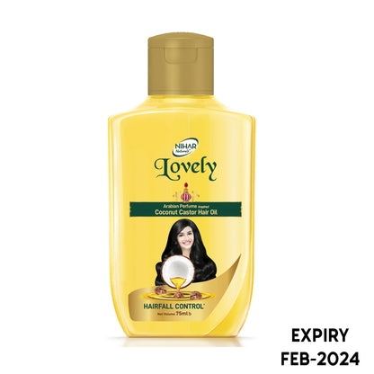 Nihar Lovely Coconut Castor Hair Oil (75ml)