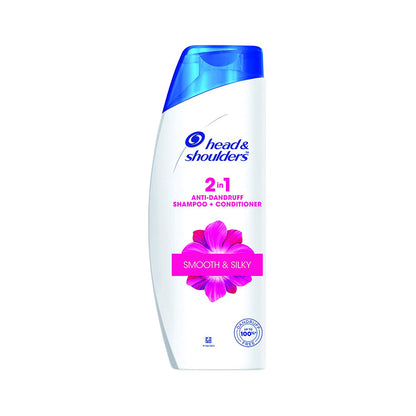 Head &amp; Shoulders 2-in-1 Smooth and Silky Anti Dandruff Shampoo + Conditioner for Women and Men