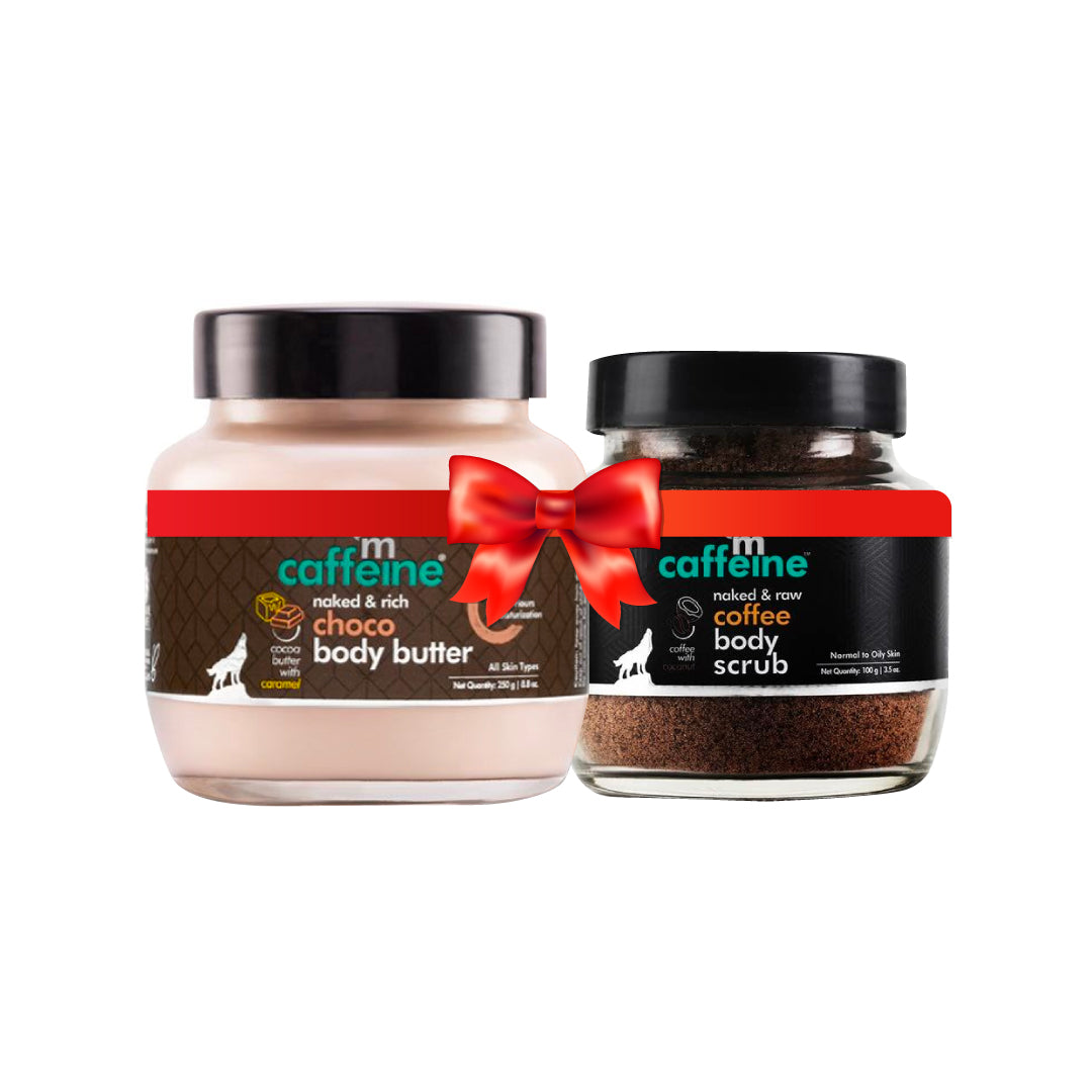 mCaffeine Body Polishing Kit ( Body Butter (250gm) + Body Scrub (100gm) )