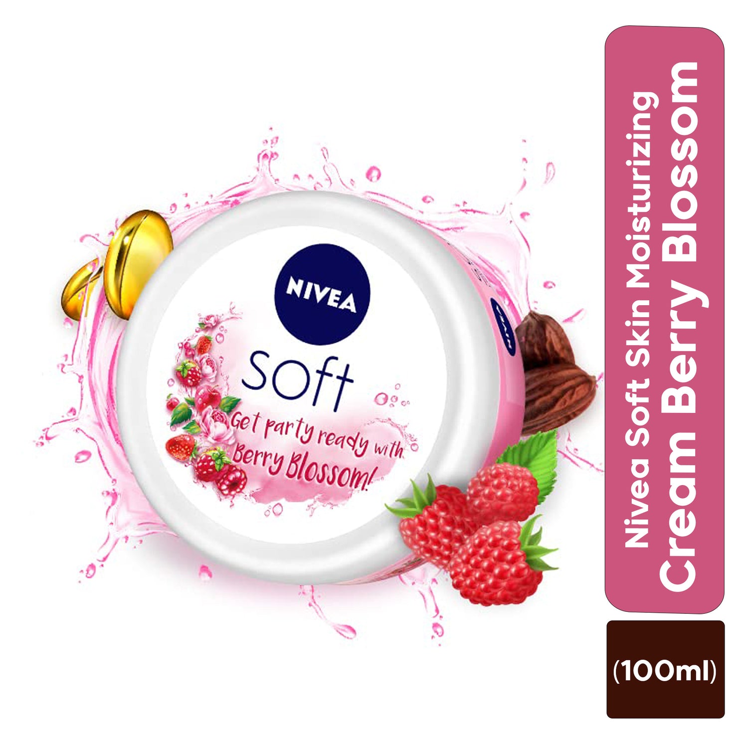 Nivea Soft Skin Moisturizing Cream Berry Blossom