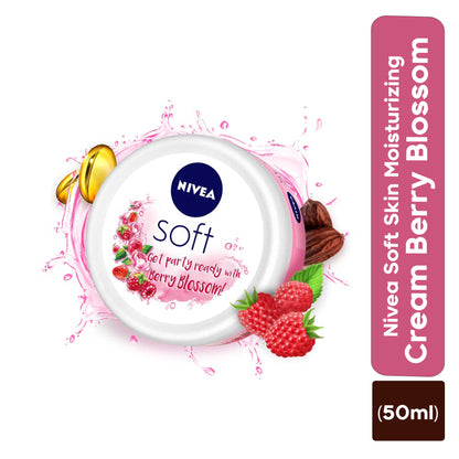 Nivea Soft Skin Moisturizing Cream Berry Blossom