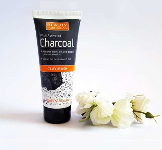 Beauty Formulas With Activated Charcoal Clay Mask (100ml)