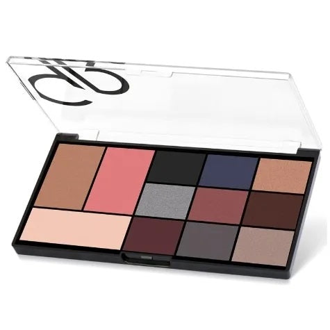 Golden Rose City Style Face and Eye Palette - 02 Smokey