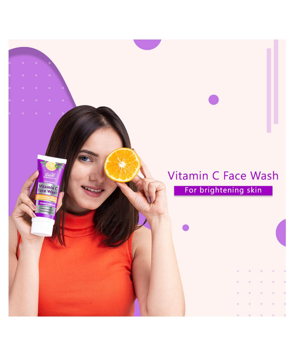 Iba Say Hello to Glowing Skin Kit - Vitamin C and Hyaluronic Acid Face Wash, Serum, Moisturizer