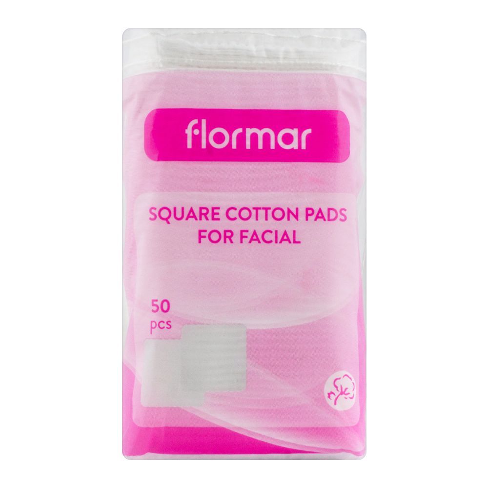 Flormar Cotton Pad for Facial Flormar Square - 50pcs