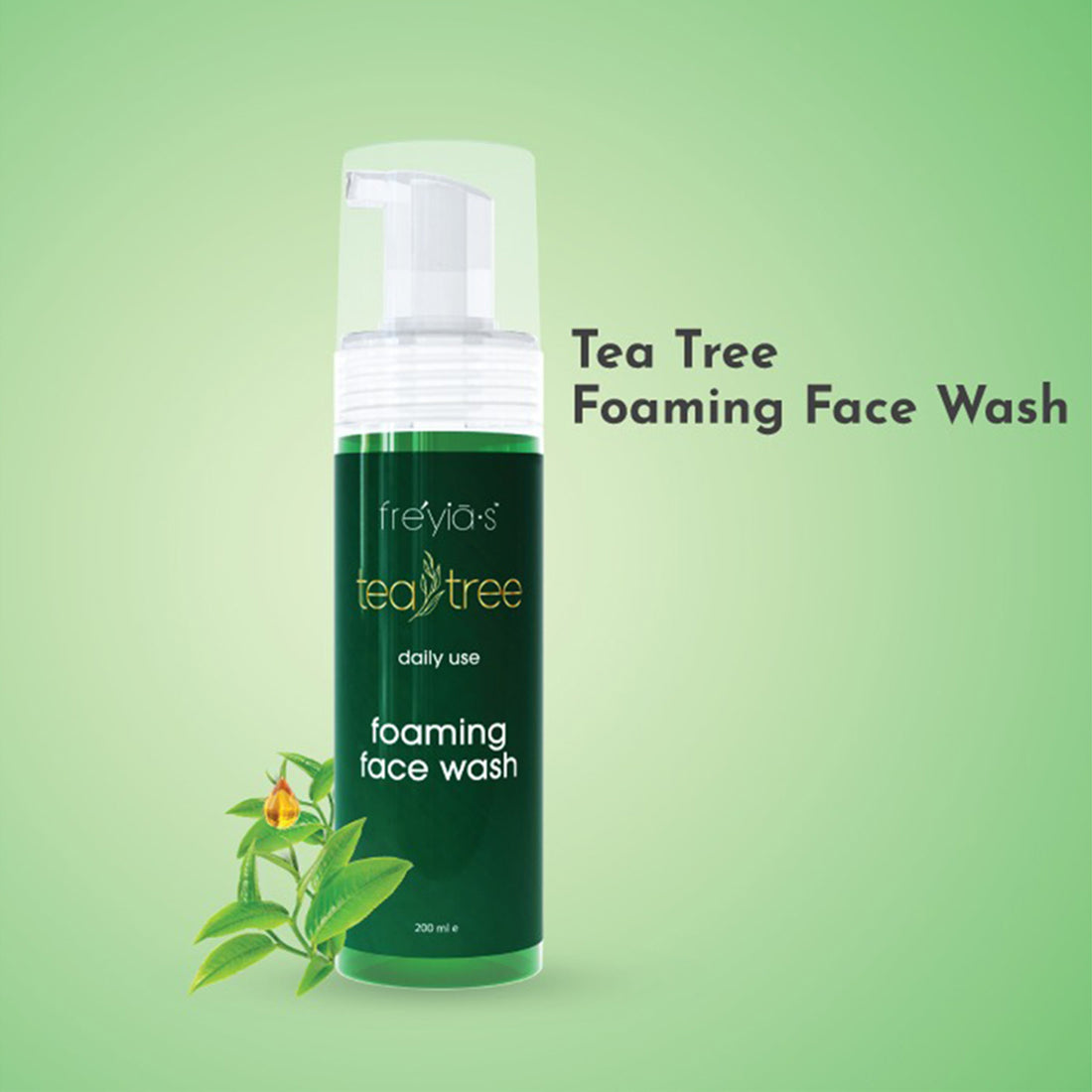 Freyias Tea Tree Foaming Face Wash (200ml)