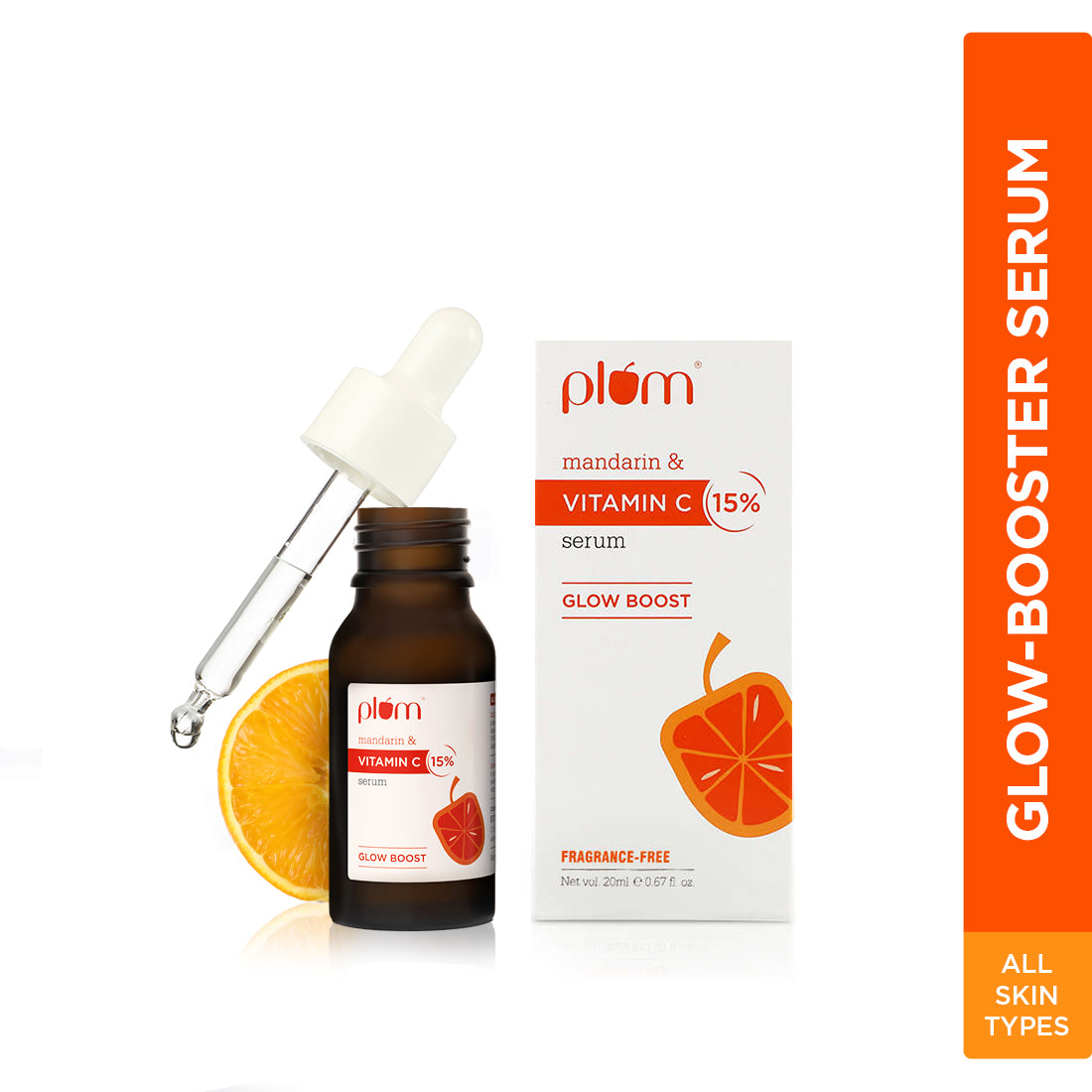 Plum 15% Vitamin C Face Serum with Mandarin (20ml)