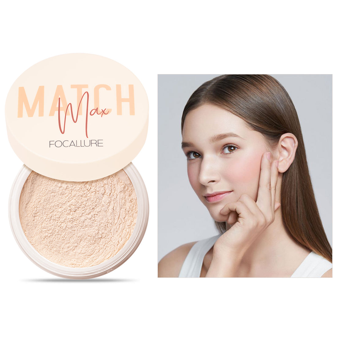 FA 154 - Focallure MATCHMAX Baking and Setting Loose Powder (10gm) - 03 Natural Beige
