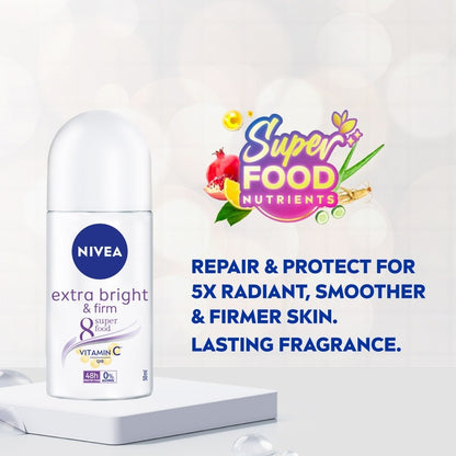 Nivea Extra Bright and Firm 8 Super Food Roll-On (25ml)