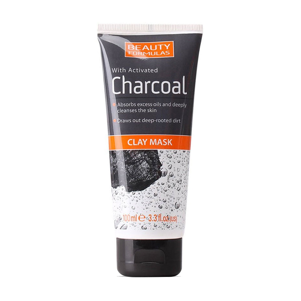 Beauty Formulas With Activated Charcoal Clay Mask (100ml)