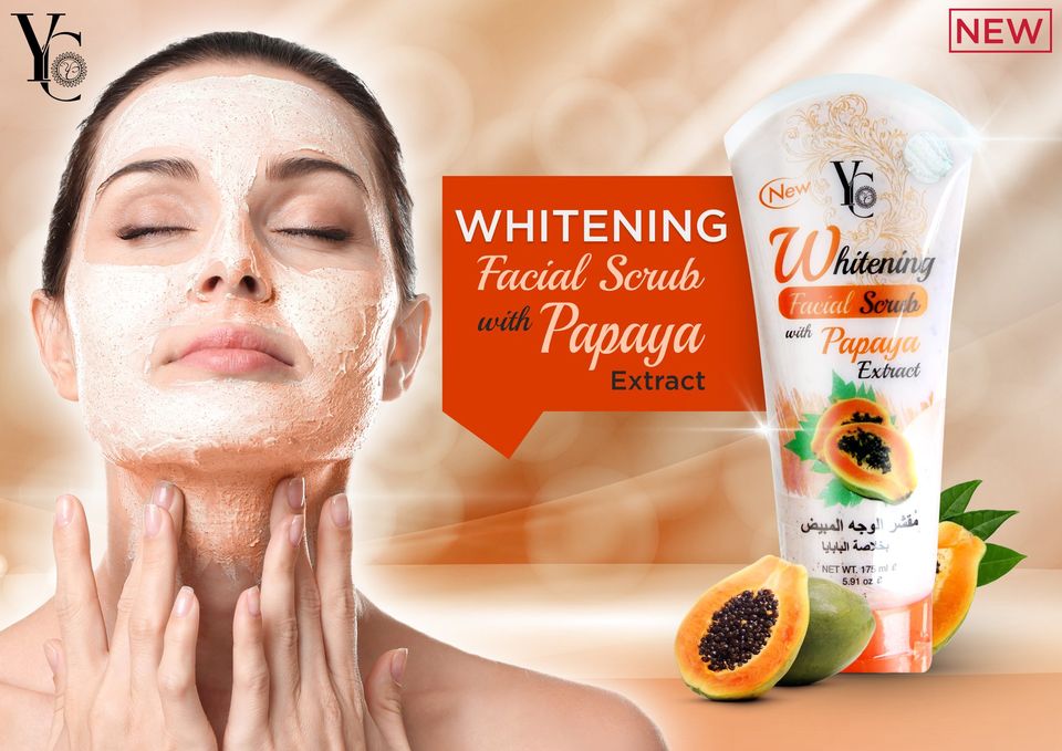 YC Whitening Facial Scrub With Papaya Extract (175ml)