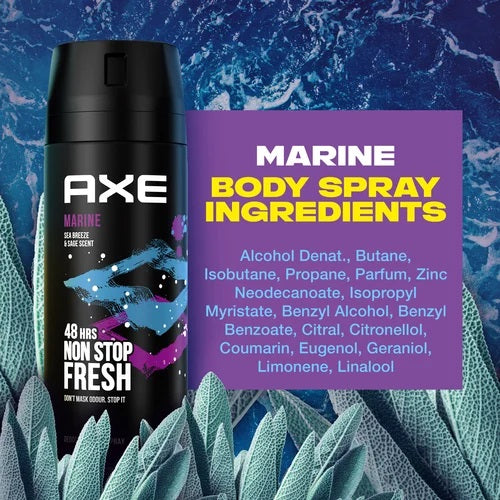 Axe Deodorant Body Spray Marine Fresh Ocean &amp; Lima 150 ml