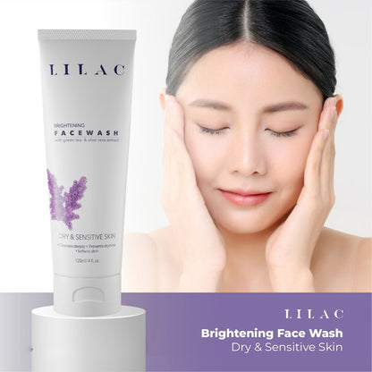 Lilac Advanced Brightening Face Wash for Dry And Sensitive Skin (120ml)
