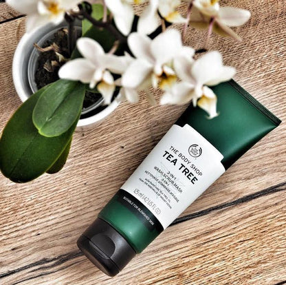 The Body Shop Tea Tree 3-in-1 Wash Scrub Mask (125ml)