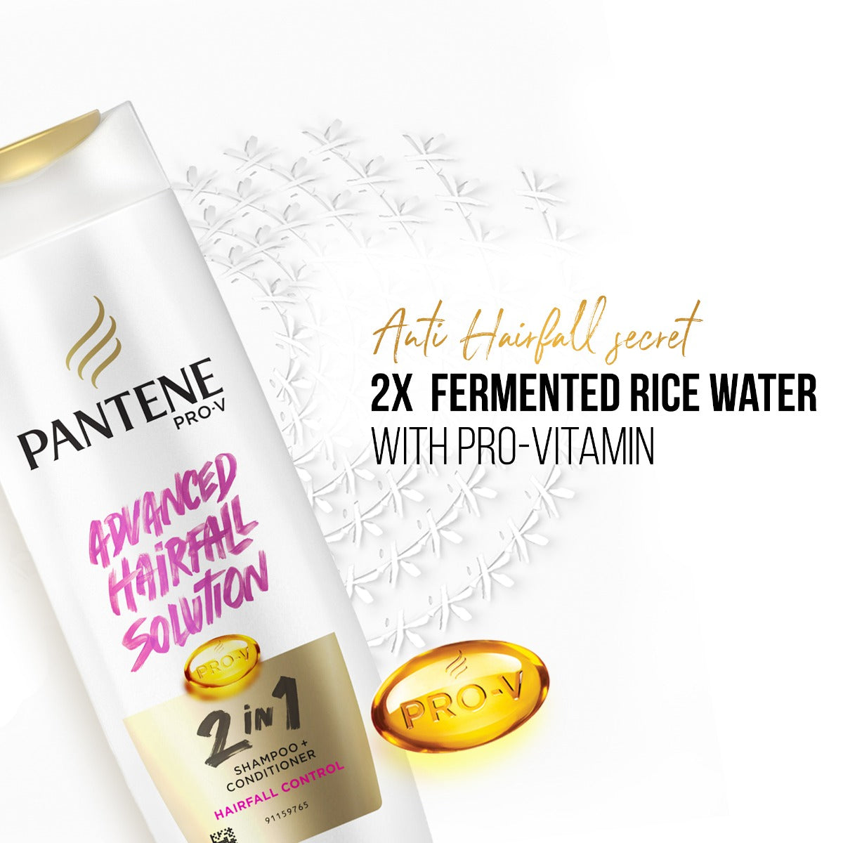 Pantene Advanced Hairfall Solution 2in1 Anti-Hairfall Shampoo and Conditioner for Women
