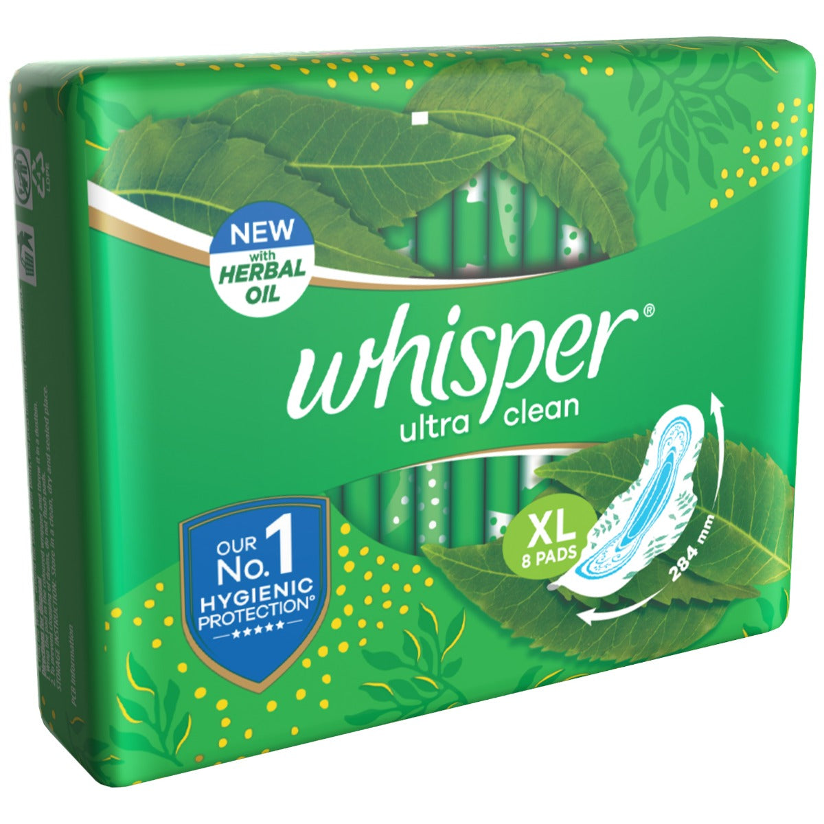 Whisper Ultra Clean Wings Sanitary Pads for Women - XL
