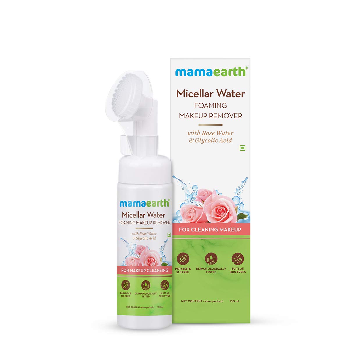 Mamaearth Micellar Water Foaming Makeup Remover (150ml)