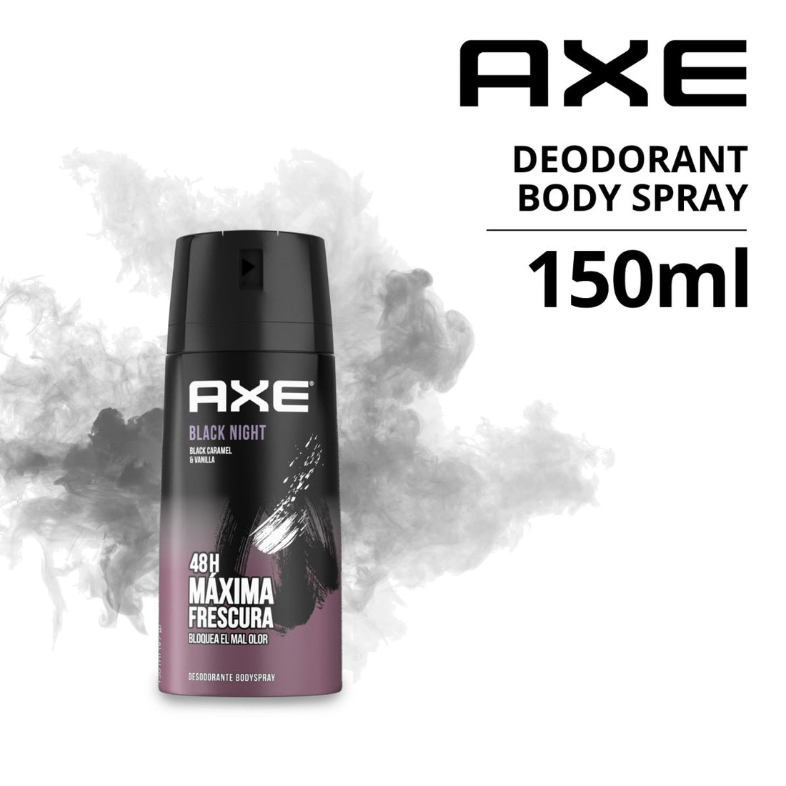 Axe Deo Body Spray Black Night Black Caremel and Vanila (150ml)