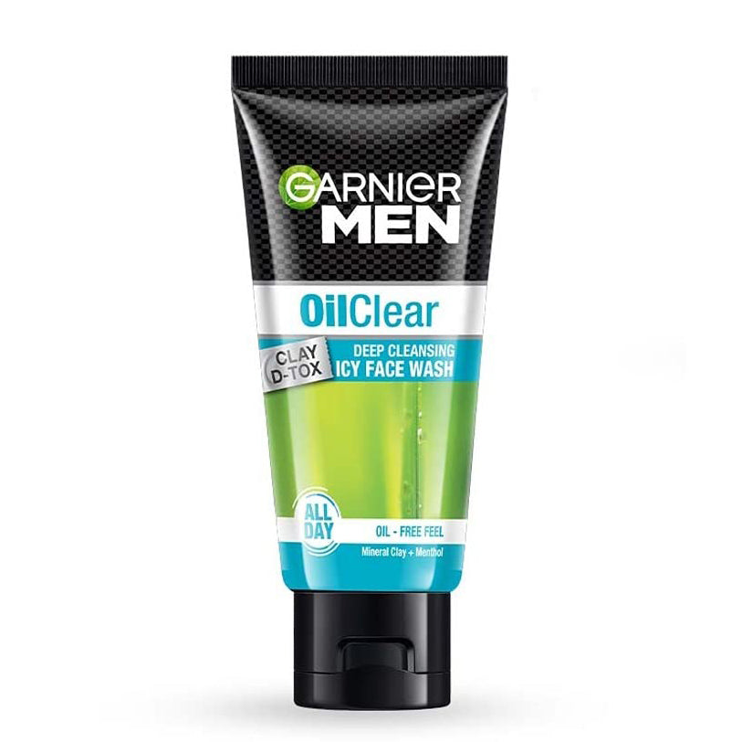 Garnier Men Oil Clear Clay D-Tox Icy Face Wash