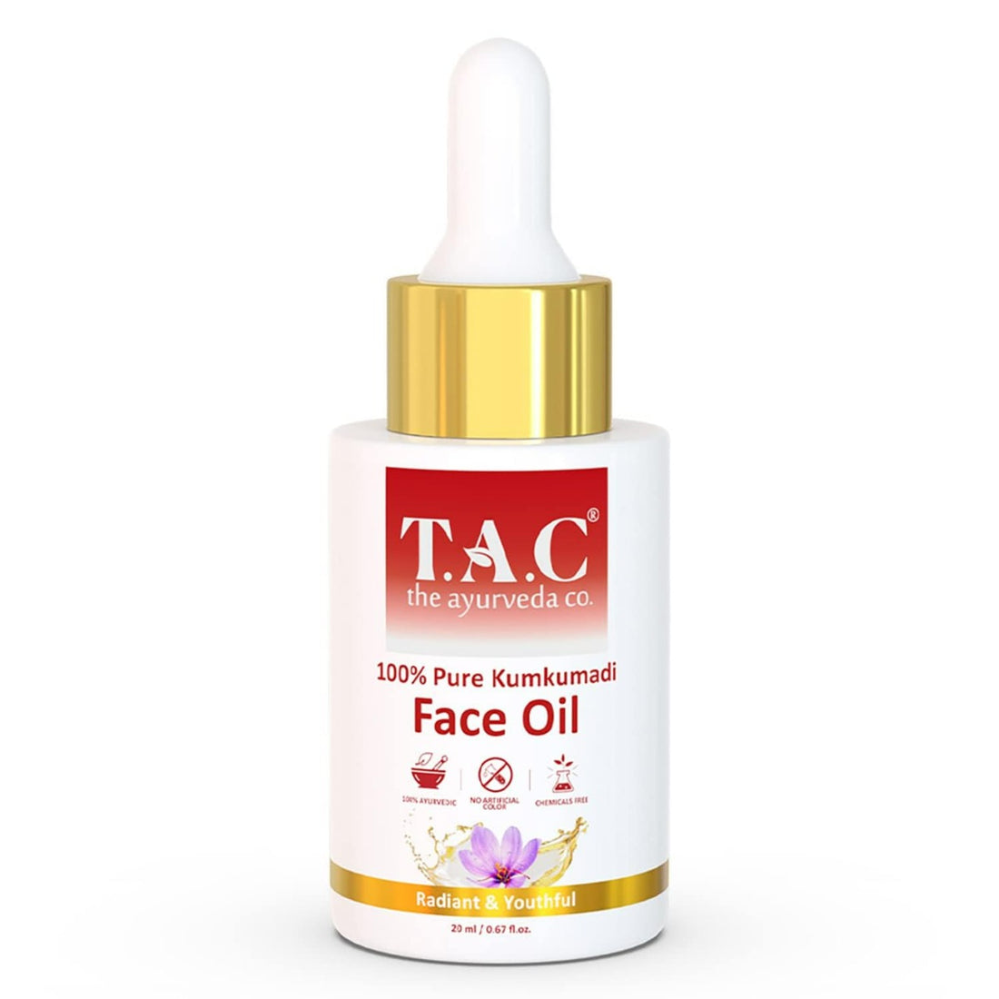 TAC - The Ayurveda Co. Kumkumadi Face Oil for Glowing Skin (20ml)