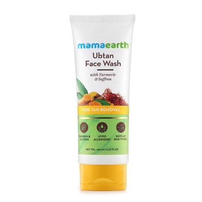 Mamaearth Ubtan Face Wash for Tan Removal (100ml)