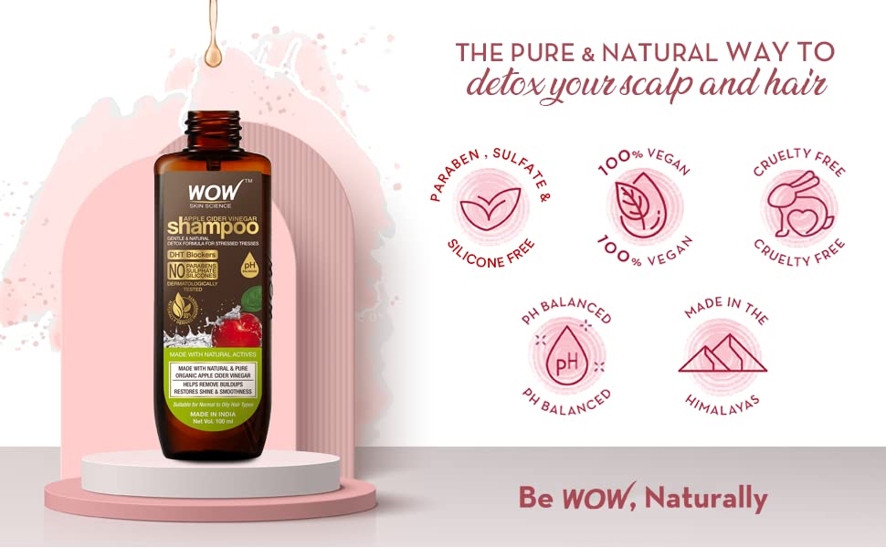 Wow Skin Science Apple Cider Vinegar Shampoo