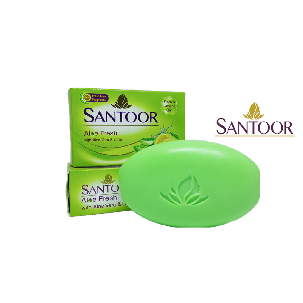 Santoor Aloe Fresh Soap (100g)