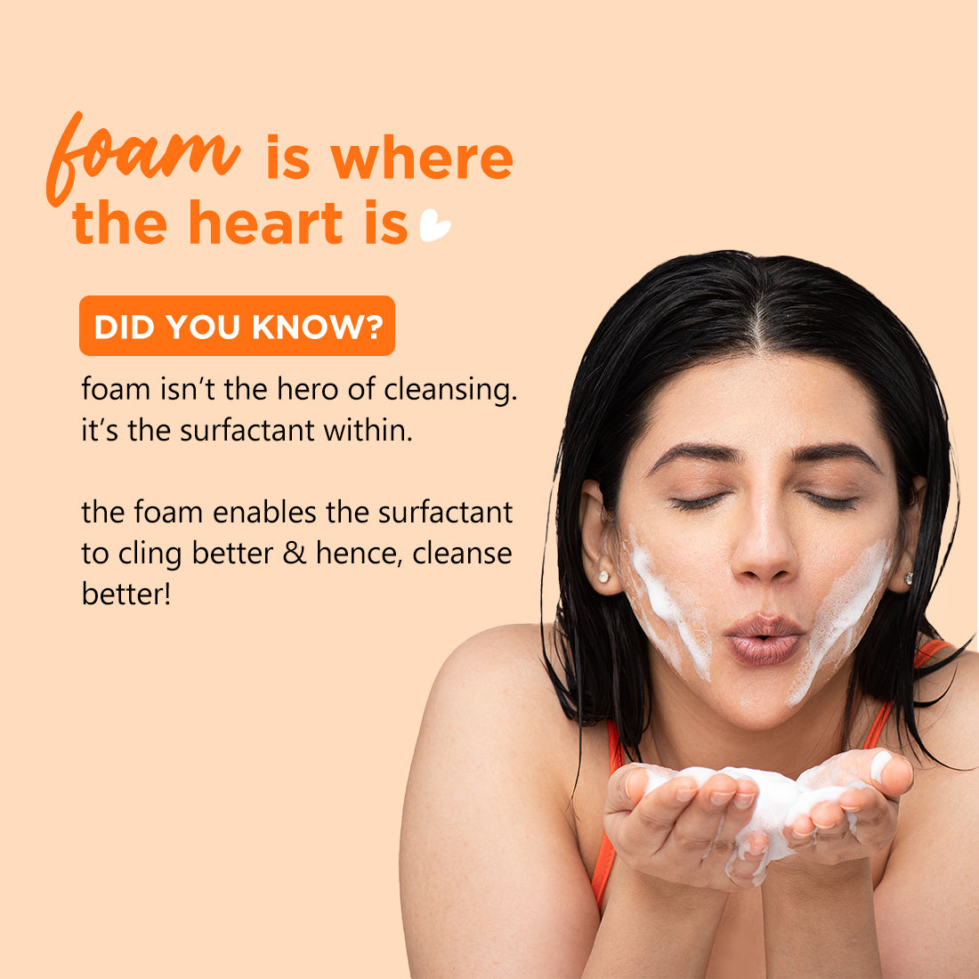 Plum Vitamin C Foaming Face Wash with Mandarin (110ml)