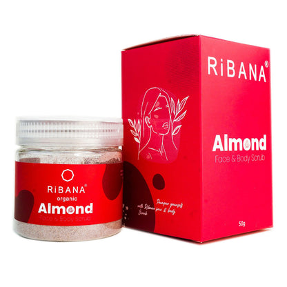 RiBANA Almond Face and Body Scrub (50gm)