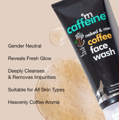 mCaffeine Naked and Raw Coffee Face Wash (100ml)