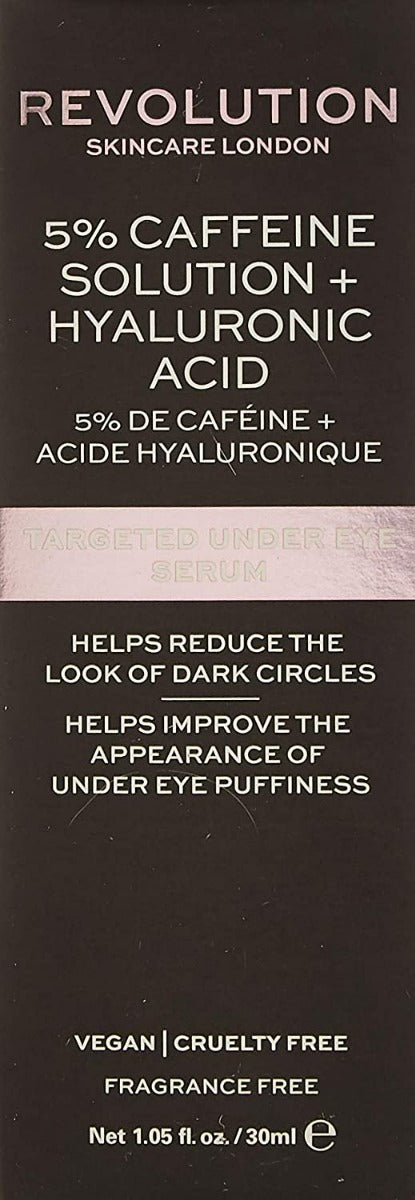 Revolution Skincare 5 Caffeine and Hyaluronic Acid Revitalising Under Eye Serum (30ml)