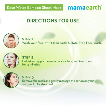 Mamaearth Rose Bamboo Sheet Mask (25g)